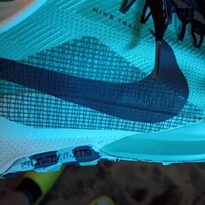 Nike Trail Running Shoe Teal with Black Swoosh